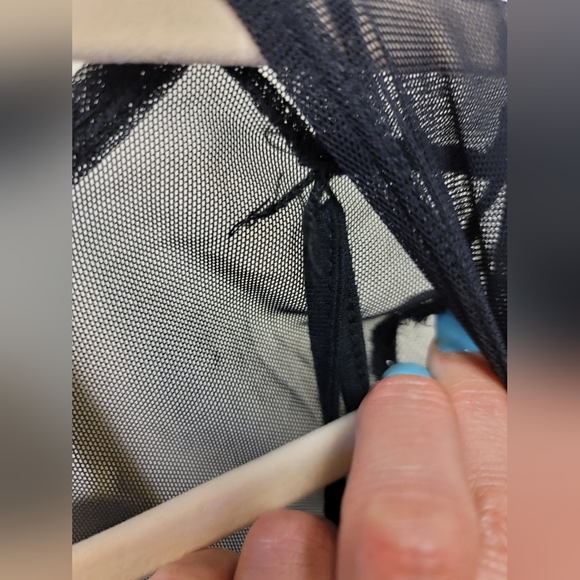 NWOT Hollister Navy Sheer Color Block Longsleeve/ Cami - Picture 3 of 7